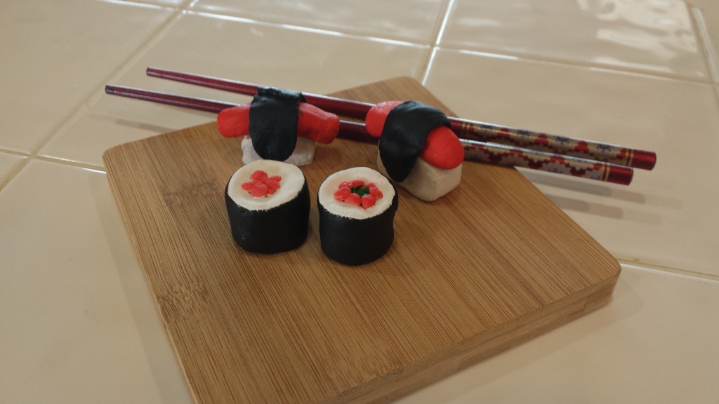 Model Clay Sushi